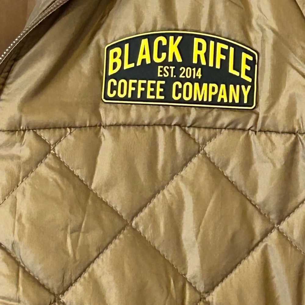 Black Rifle Coffee Company Quilted Jacket hooded men’s size medium - Picture 2 of 4